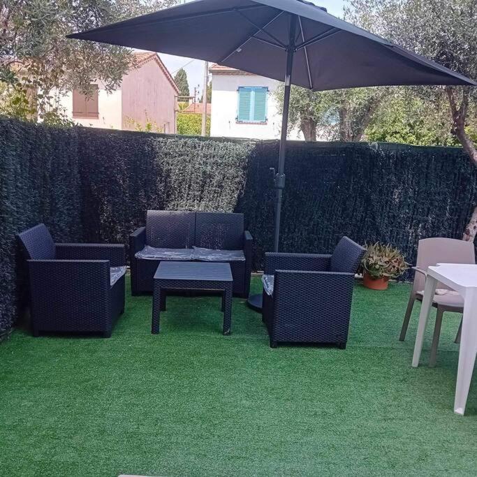 Studio Cosy Terrasse Front Mer Кань-сюр-Мер Экстерьер фото